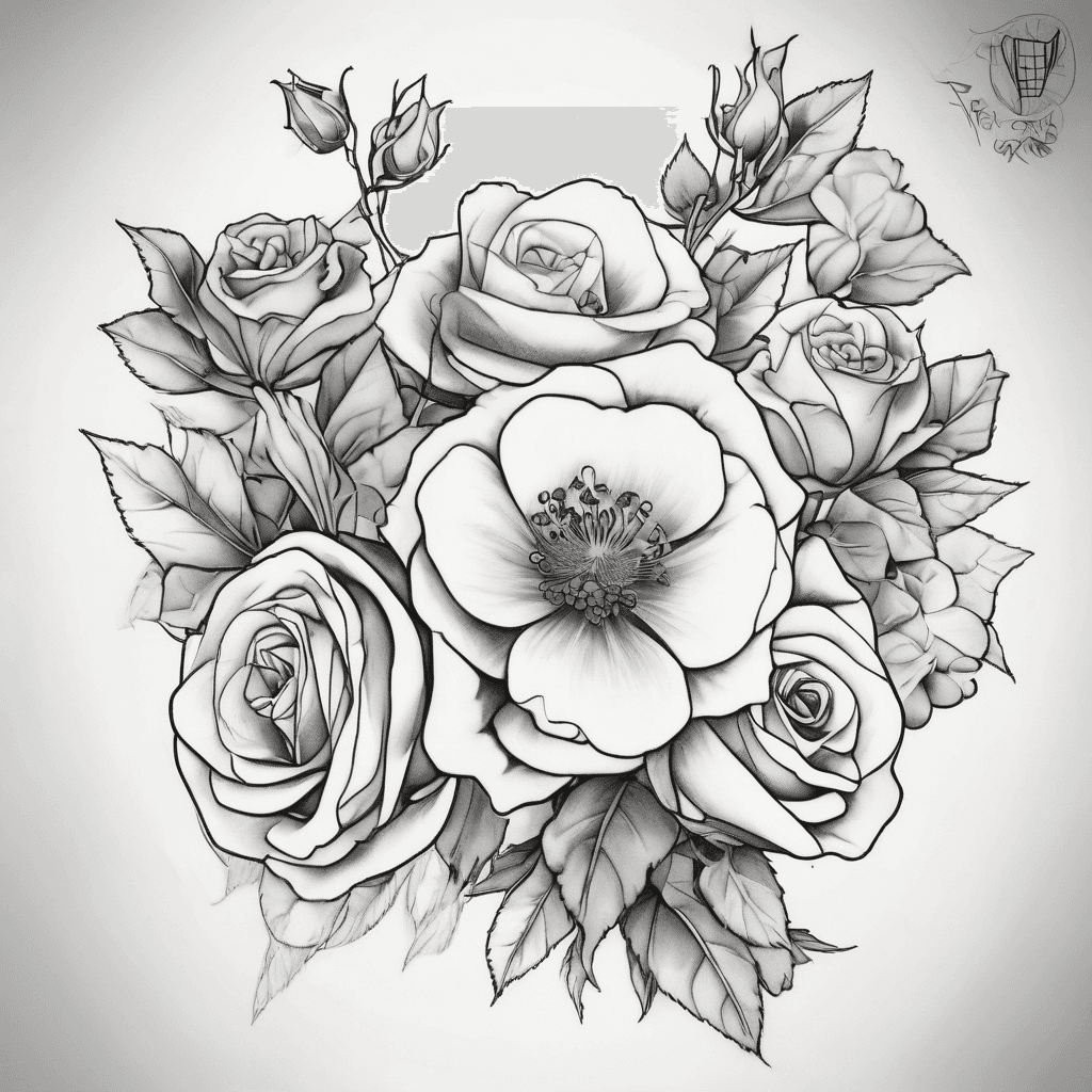 Chance made us sisters, but our hearts made us friends Forget-me-nots and roses