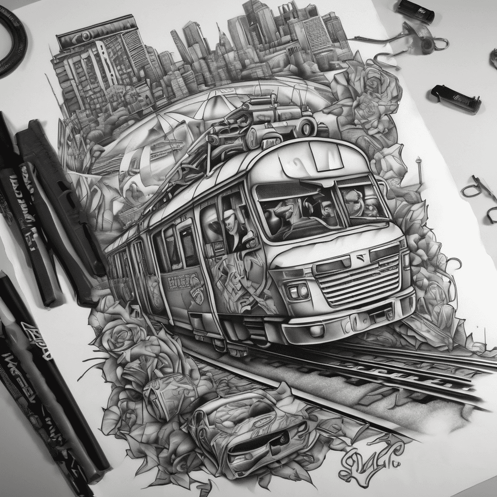 Criminal culture of Sydney include city backdrop graffiti trains hoodlums with Nike tns and lad clothing armour guard hold ups wrx car with drive by shooters police tape and a key with the number 210 on it