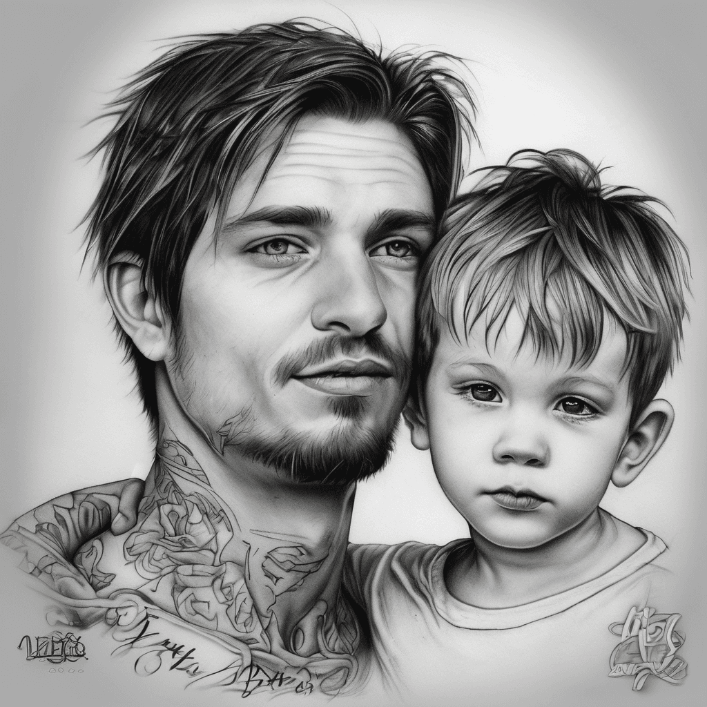 Looking for a tattoo design please. To go on a father's arm. It's his son's name 'James' and his date of birth 01/03/2005