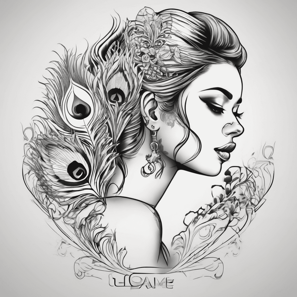 I want name tattoo Janani in my wrist and the name end with peacock hair