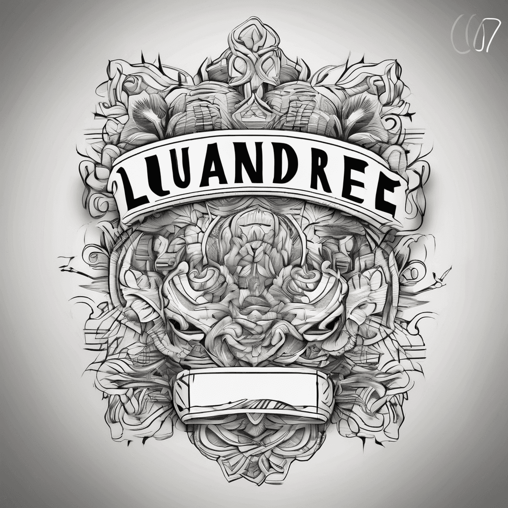 The name Luandre in bold fancy lettering