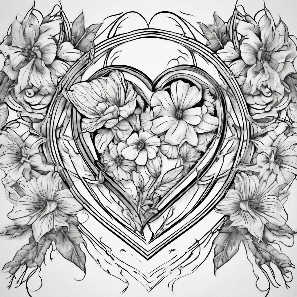 Demarre with flowers and a heart