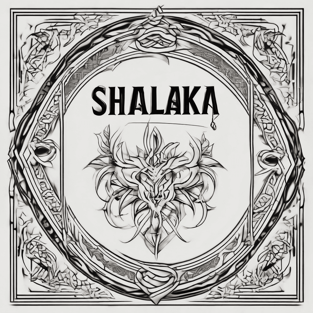A beautiful tattoo design featuring the name "Shalaka" in elegant lettering