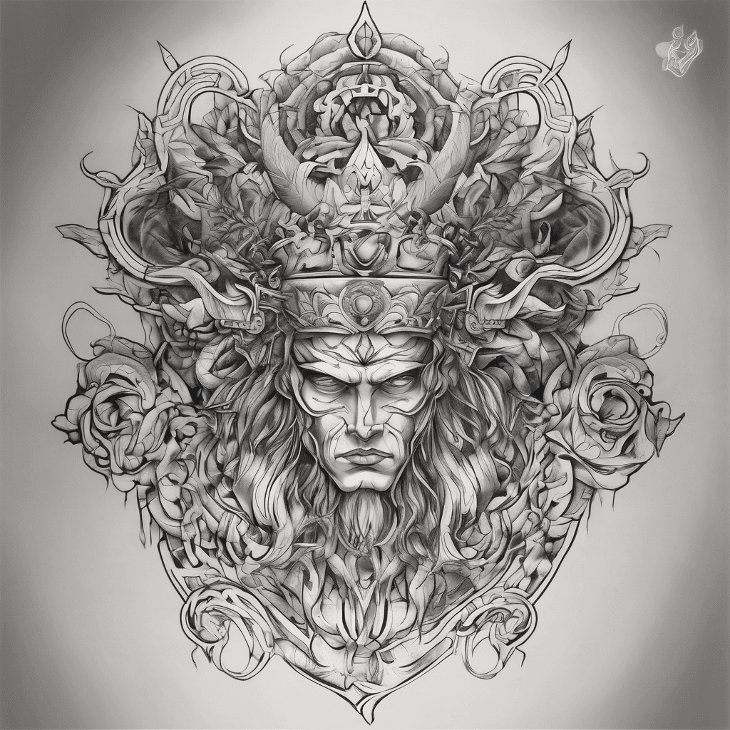 I want tatoo simillar to symbol of brand of sacrifice which has deep eaning i want tatoo that shows dominance of apex who is king of shadow
