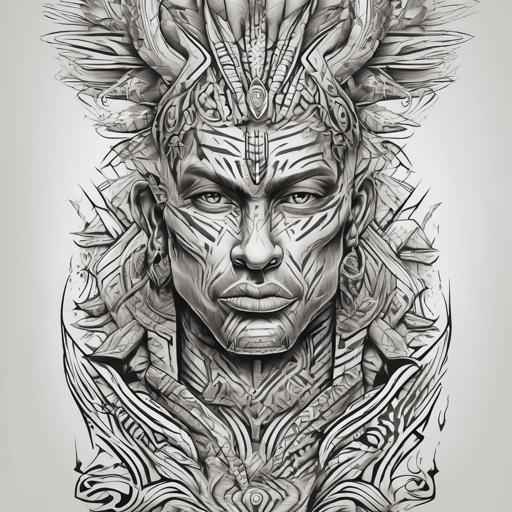 Tribal tattoo using the name Rogerson