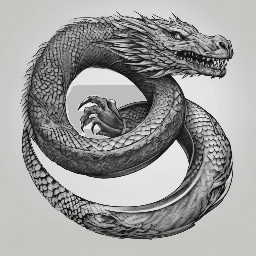 I want a Jörmungandr wrist tattoo that wraps around the wrist like a bracelet