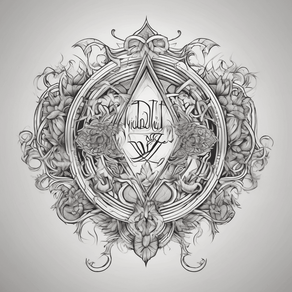 A beautiful tattoo design featuring the name "Vidhidiii" in elegant lettering