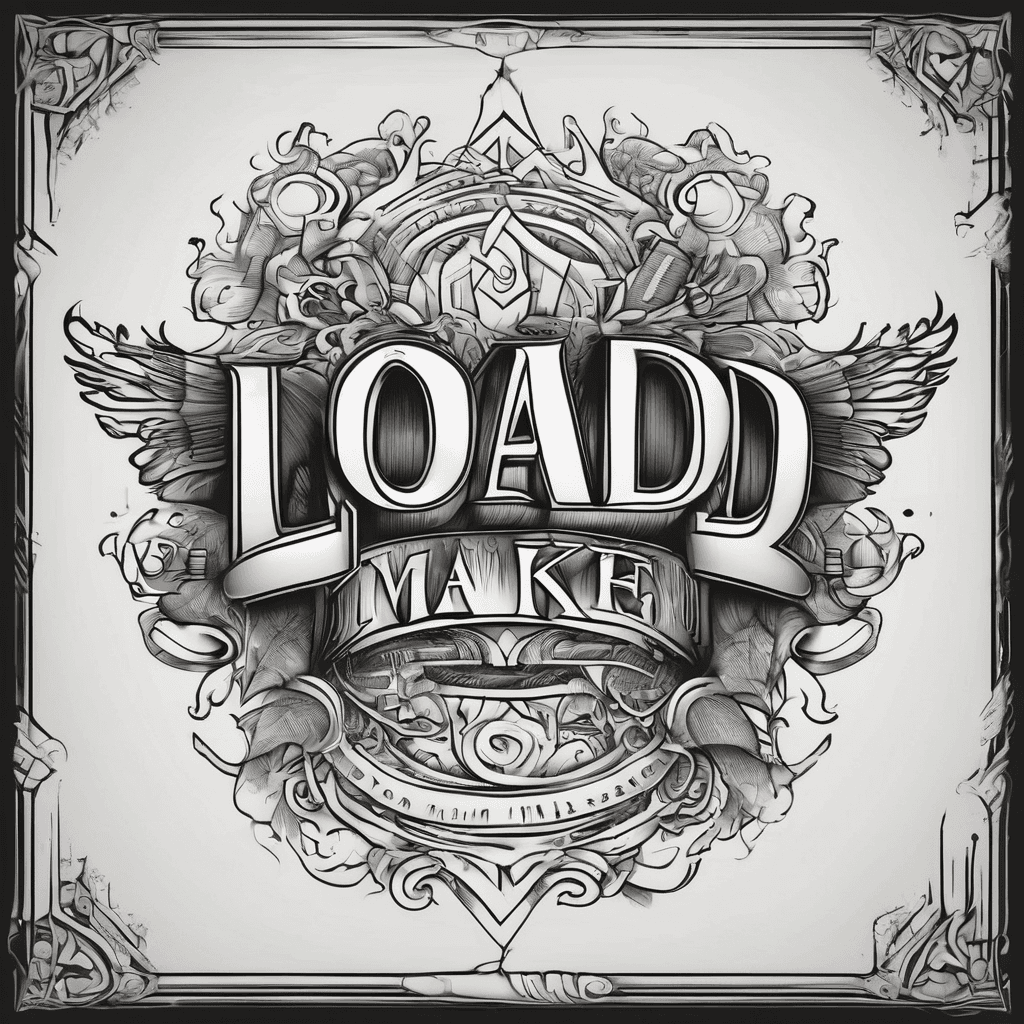 Text saying LOAD AND MAKE READY on the side of right index finger