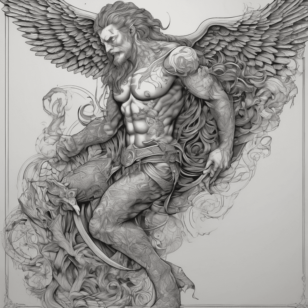 nordic mythology, left arm sleeve