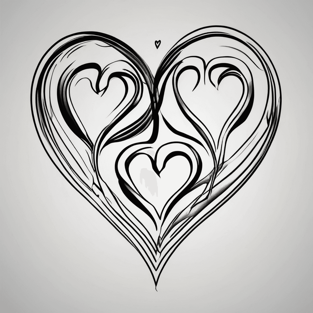 3 hearts touching at the points