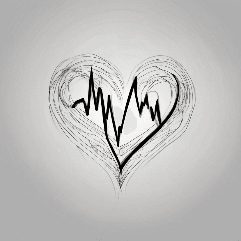 Idea per tatuaggio heartbeat