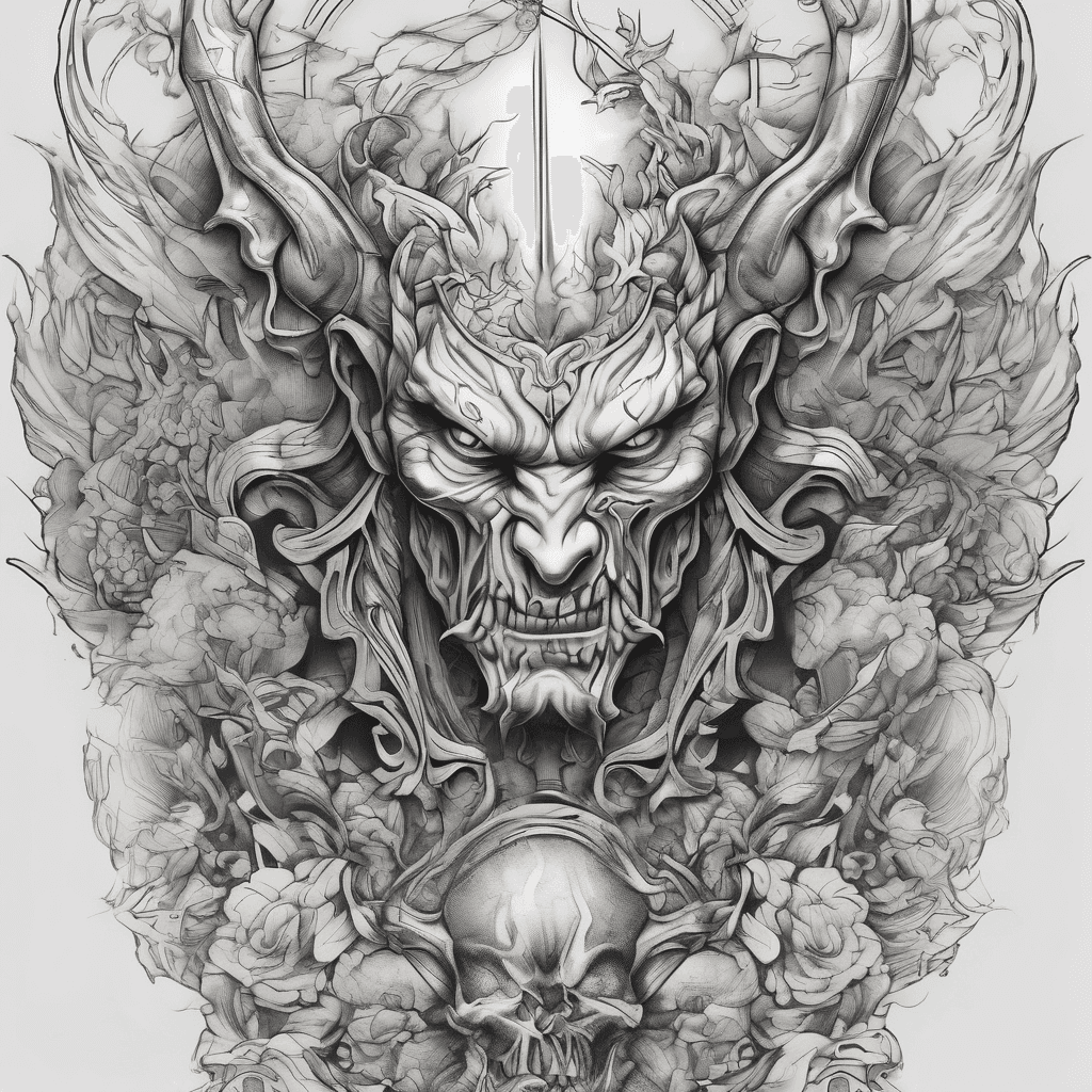 Sleeve good and bad demon and angel