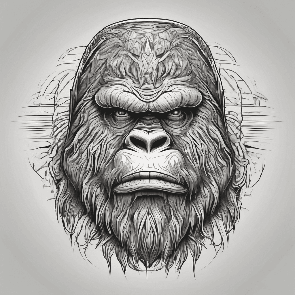 A sasquatch tattoo