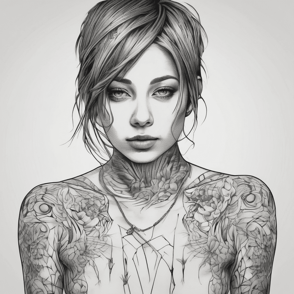 Zemfira style, monochrome, without her portrait, medium size