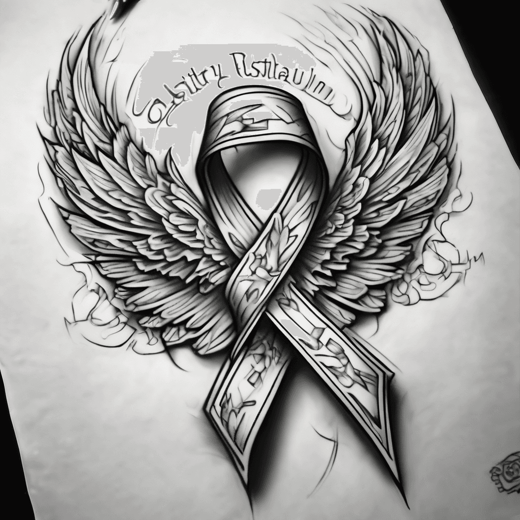 Autism ribbon with wings Johnny Angel Ortiz Sunrise 03/01/23 Sunset 05/25/26