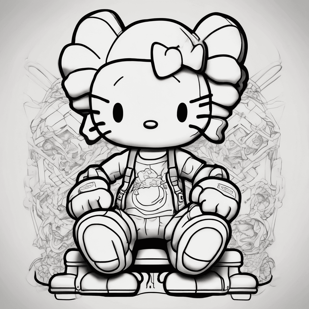 Kaws and boondocks and hello kitty
