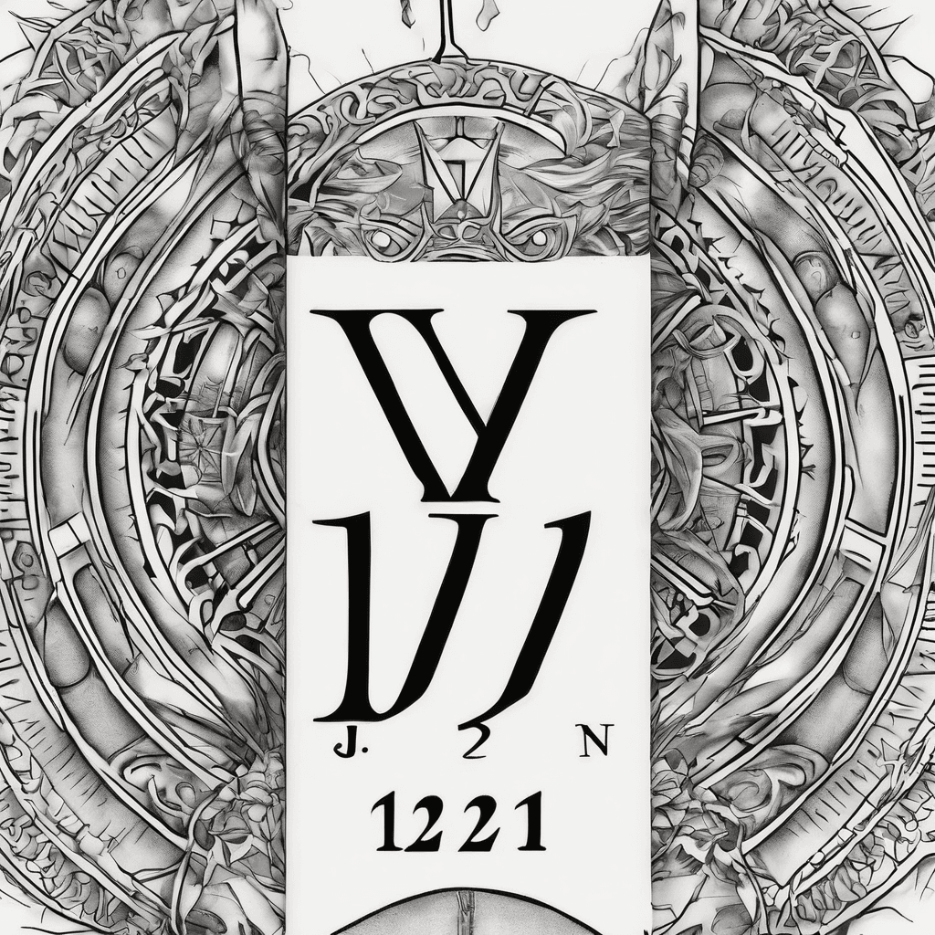12 19 2011 in roman numerals with the name Ryan J in the date with a sun
