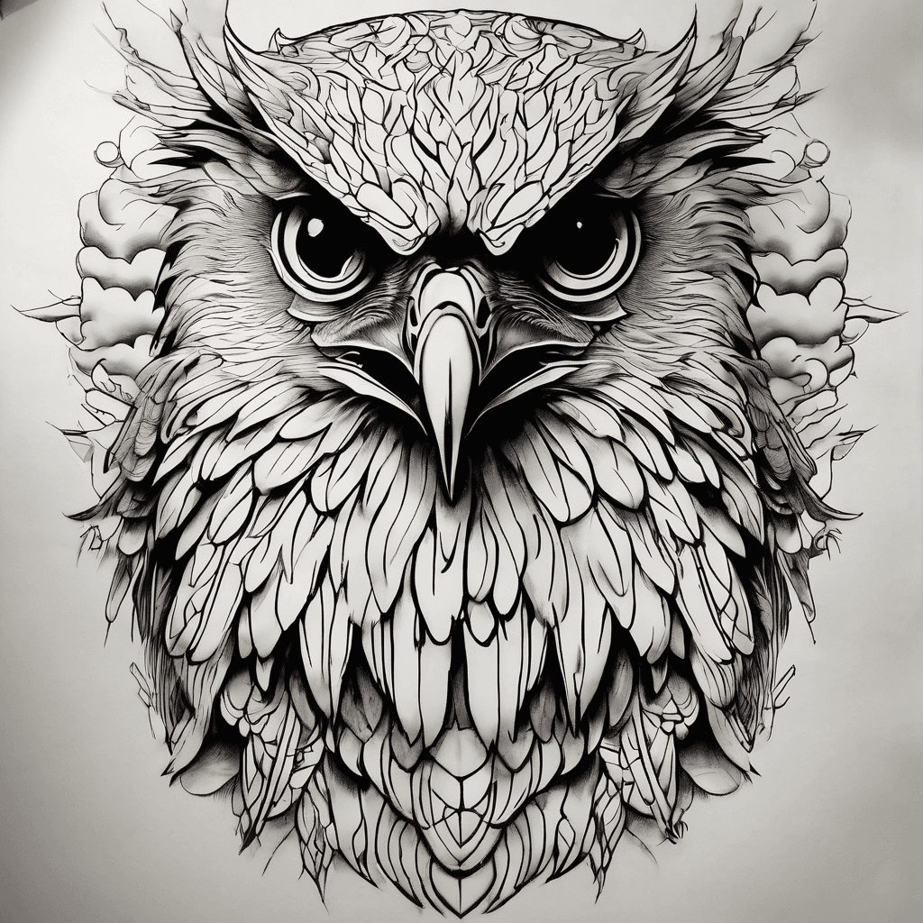Eagle,owl,1976,1980,granda,clouds,birds