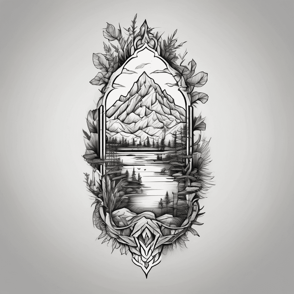 Ever ever always always landscape on forearm