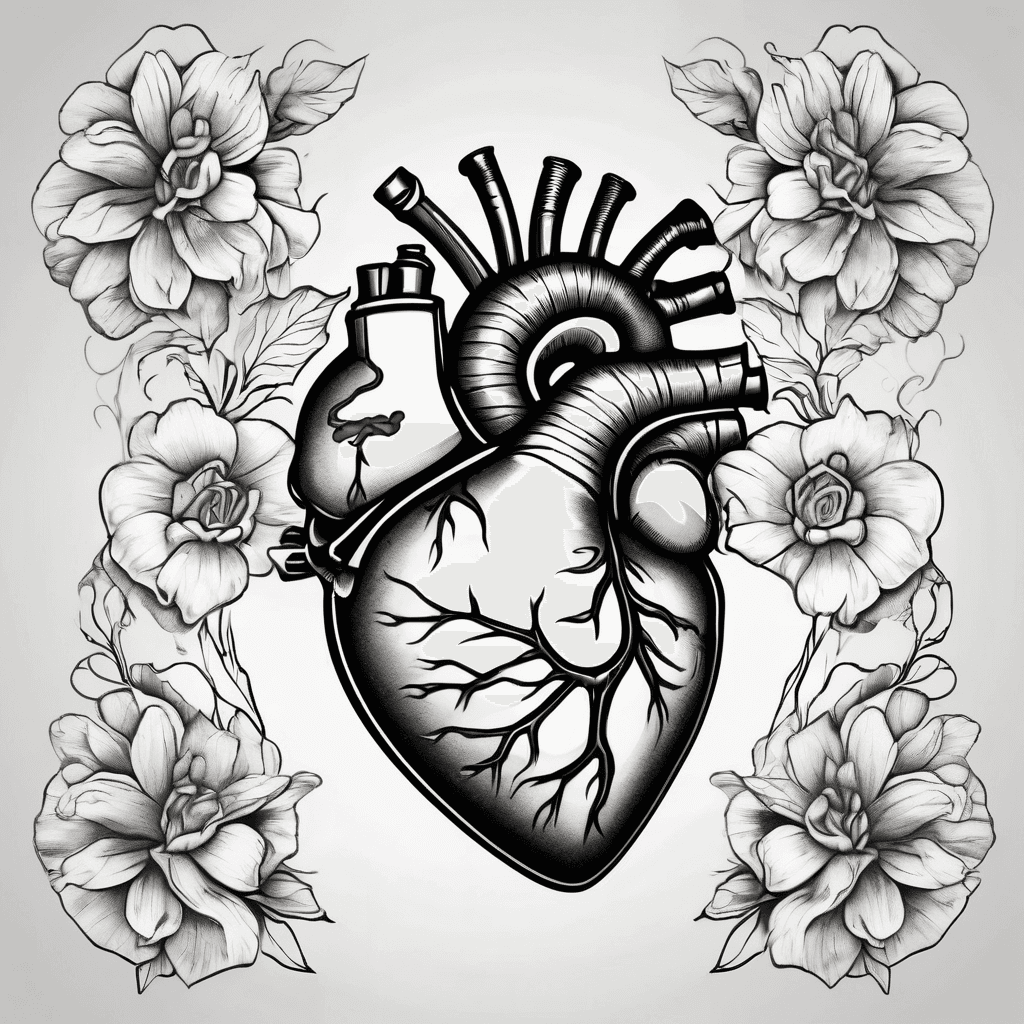 Internal heart with flowers