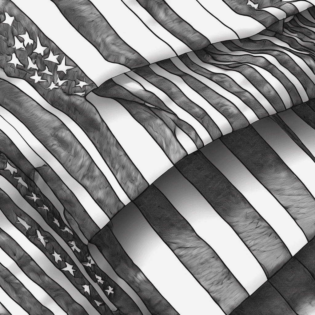 American flag with montani semper liberi