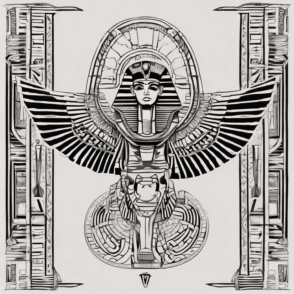 Egyptian themed background featuring the name felica in the middle