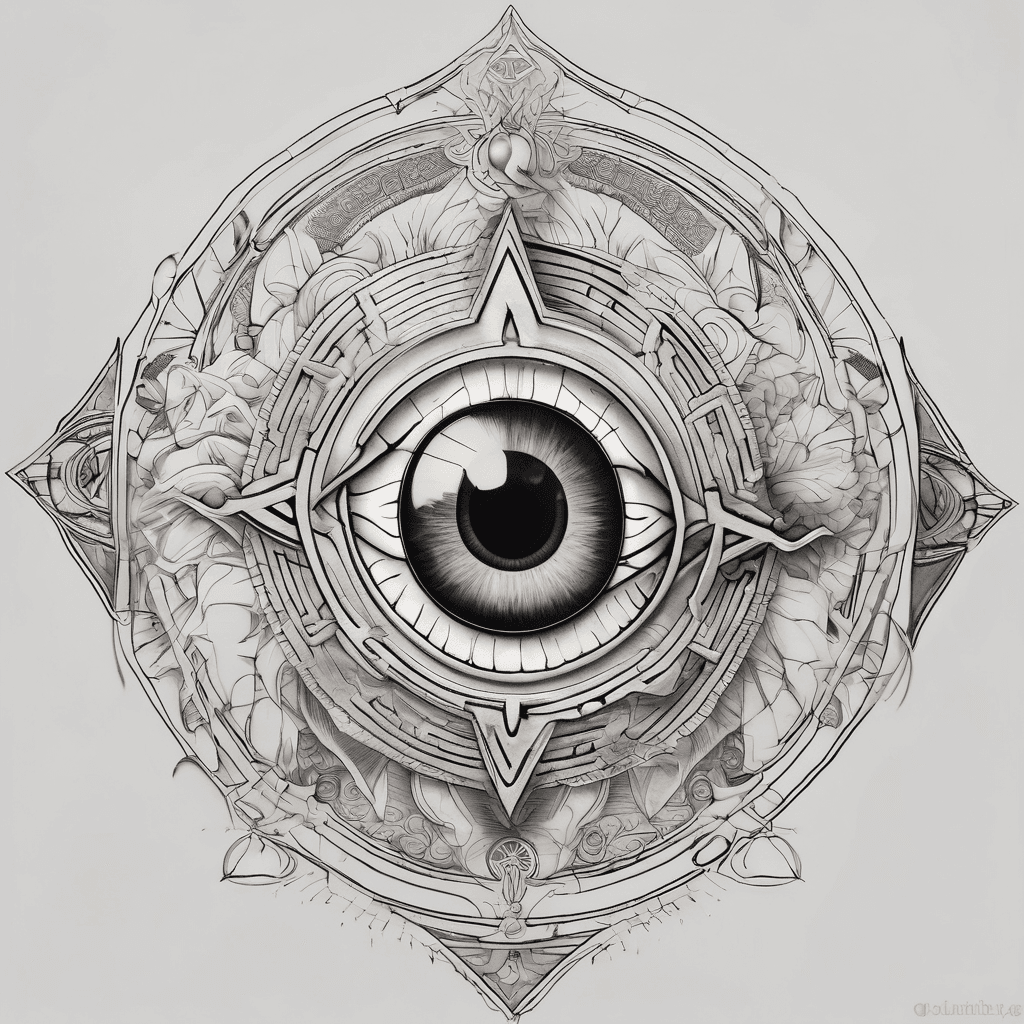 The design will be created with these elements: * “Mokshith” in a custom luxury calligraphy font (not a standard font). * A protective Evil Eye seamlessly integrated into the name. * Sacred geometry around the eye for balance and positive energy. * A subtle Trishul and Third Eye of Shiva hidden within the design. * Fine ornamental details representing health, prosperity, strength, peace, and good fortune. * A clean 4–5 inch forearm layout with fine-line blackwork and optional blue accents in the Evil Eye.