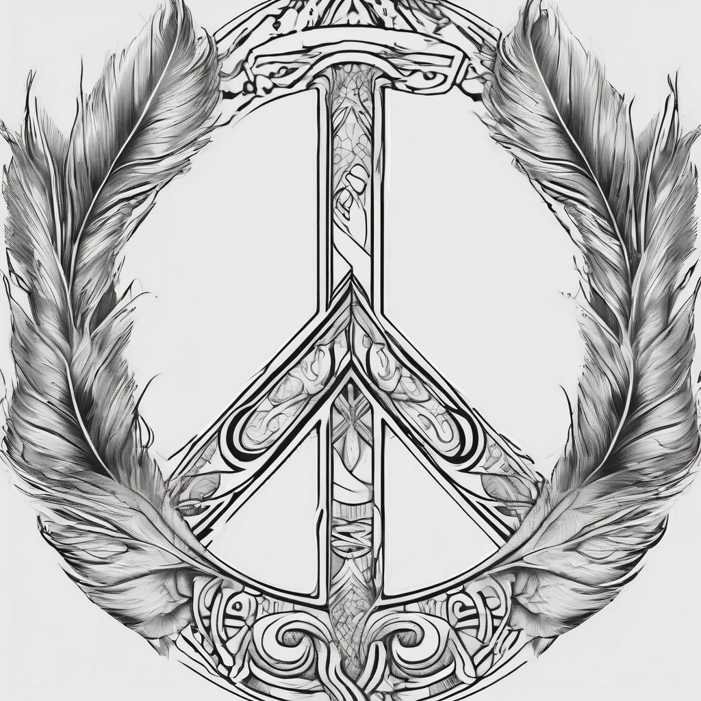 infinity, peace, feather