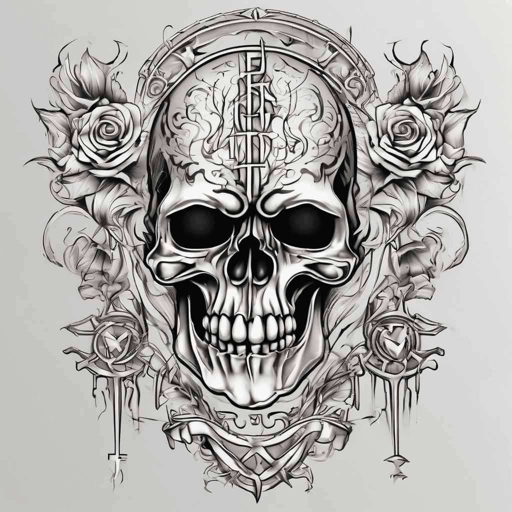 E M cool gothic or old english chicano style font
