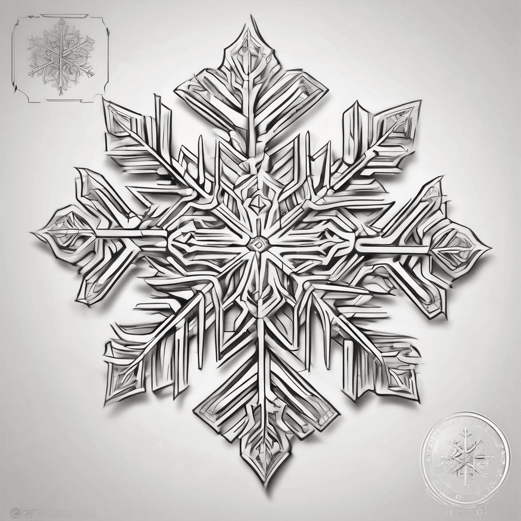 Snowflake 3 adults and a child family stronger together