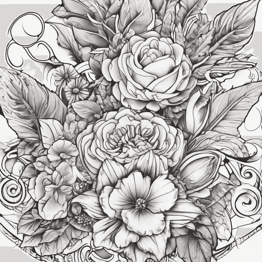 Chanai Jhanet Brown With hearts and flowers