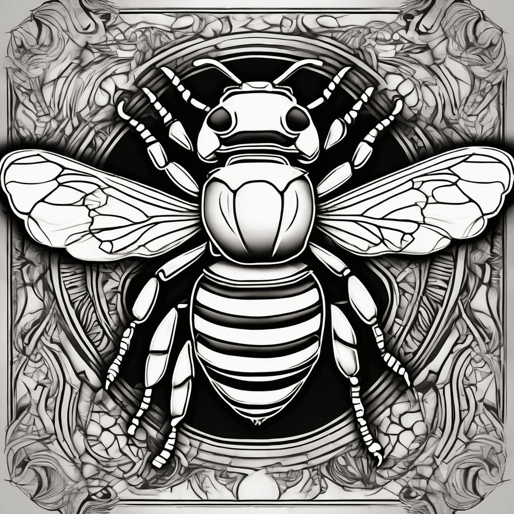 Māori (kirituhi) style bumble bee