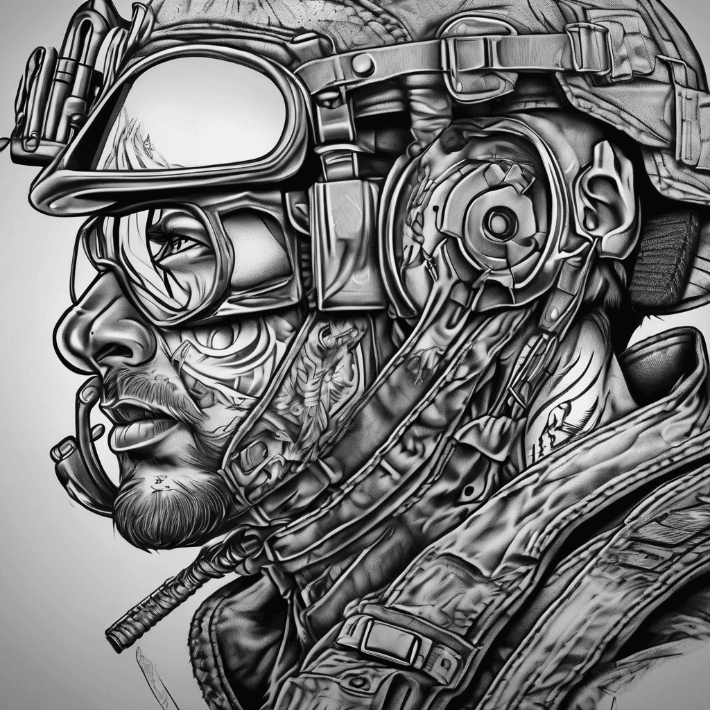 Army mechanic military tattoo