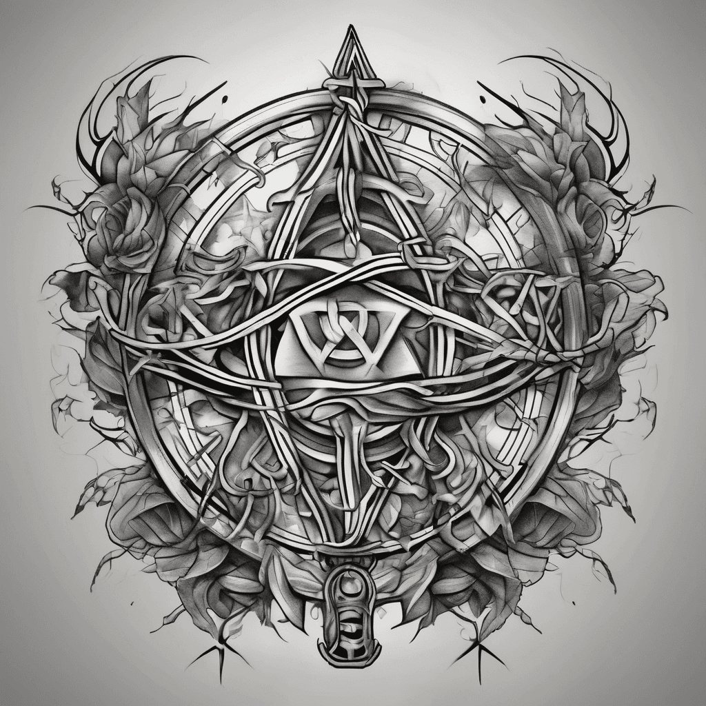 Swatstika and anarchy symbols intwined