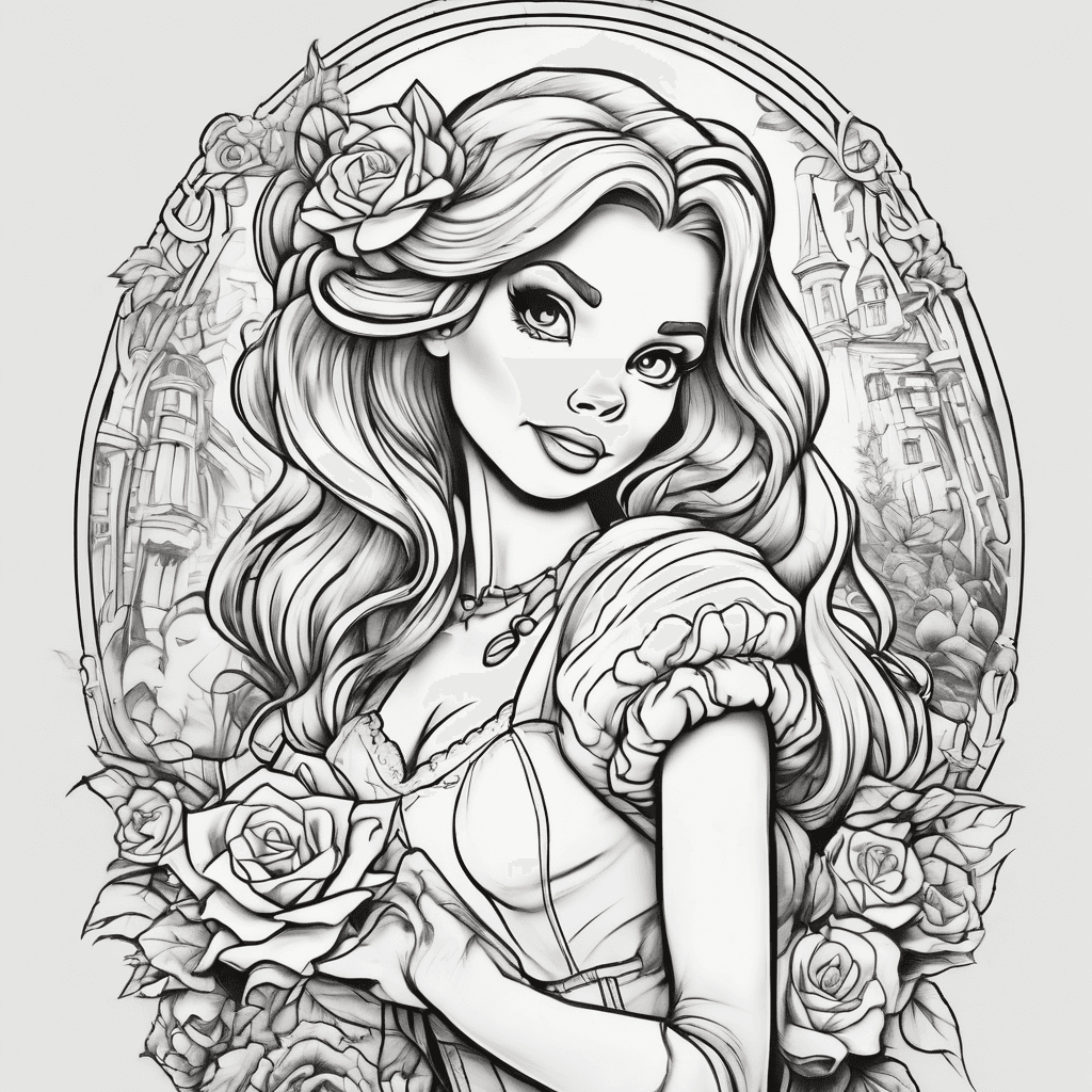 Disney with winnie repunzel flower bruni haunted mansion