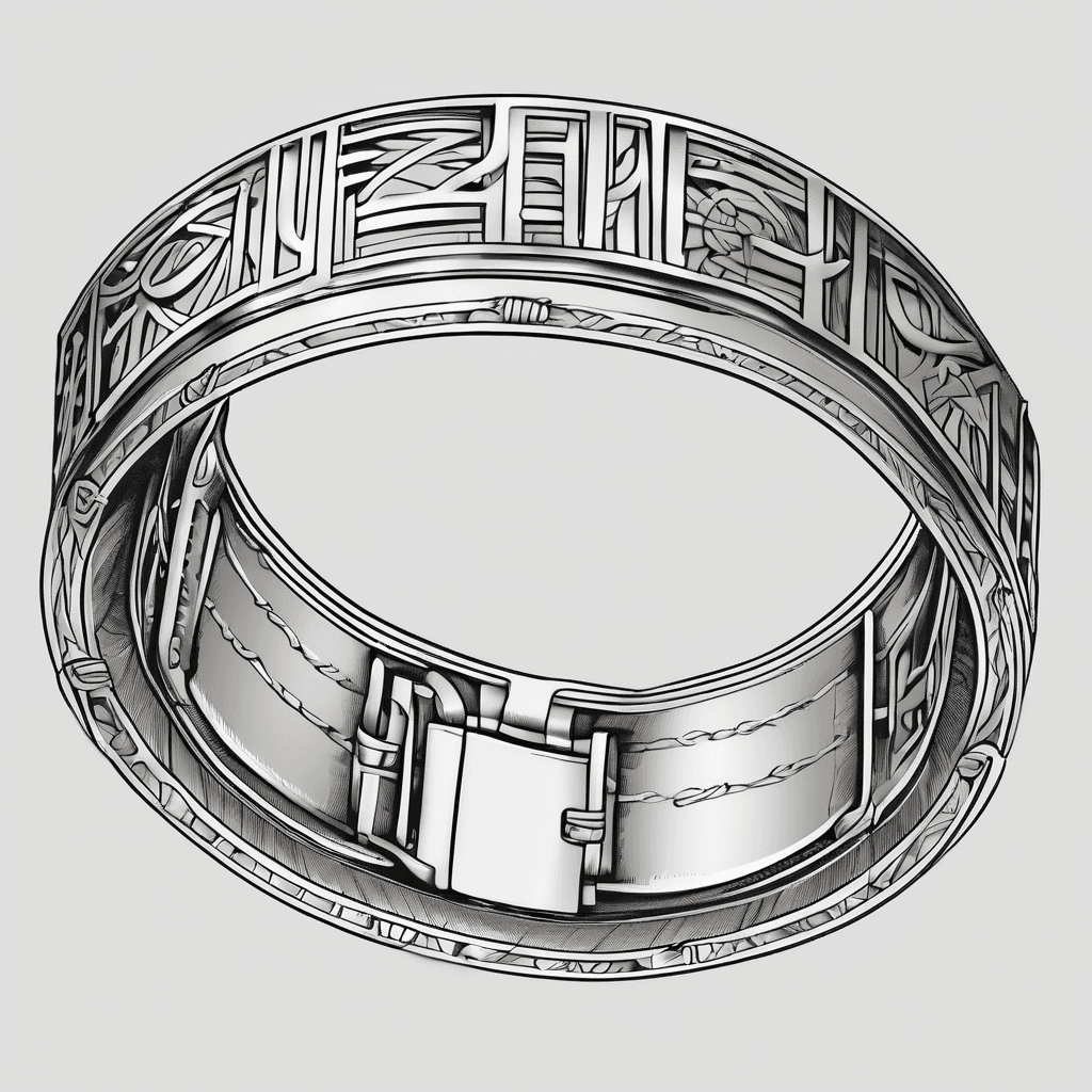 Braclet on wrist with roman numerals of 11