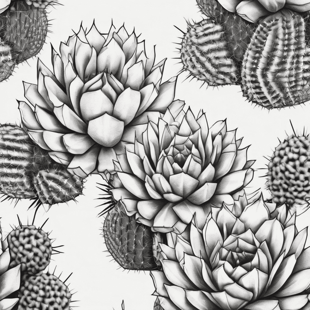 cactus couples tattoo