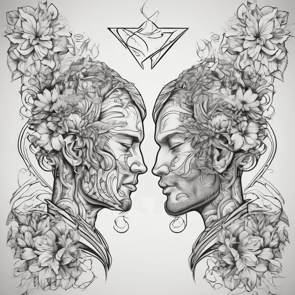 Matching tattoo for husband and wife. One has Forever and one has always.
