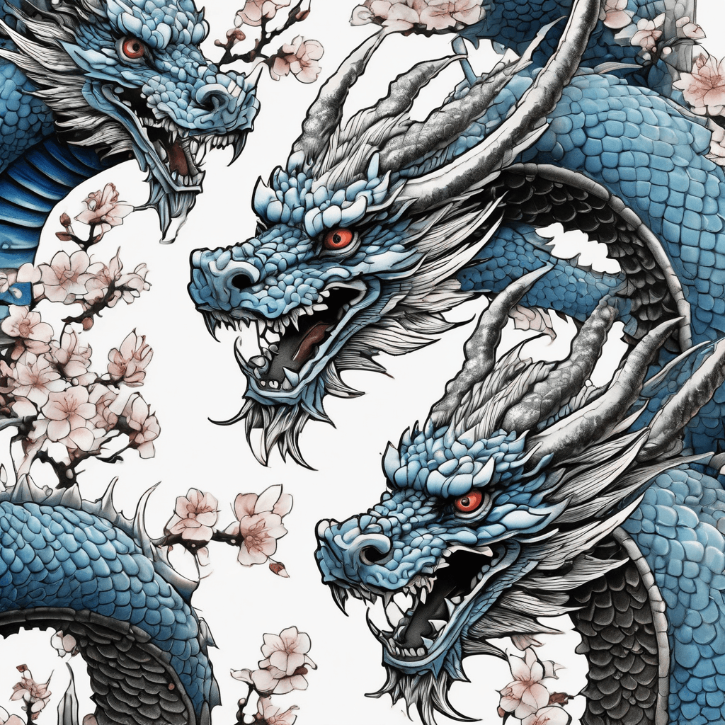 The three dragons of game blue dragon