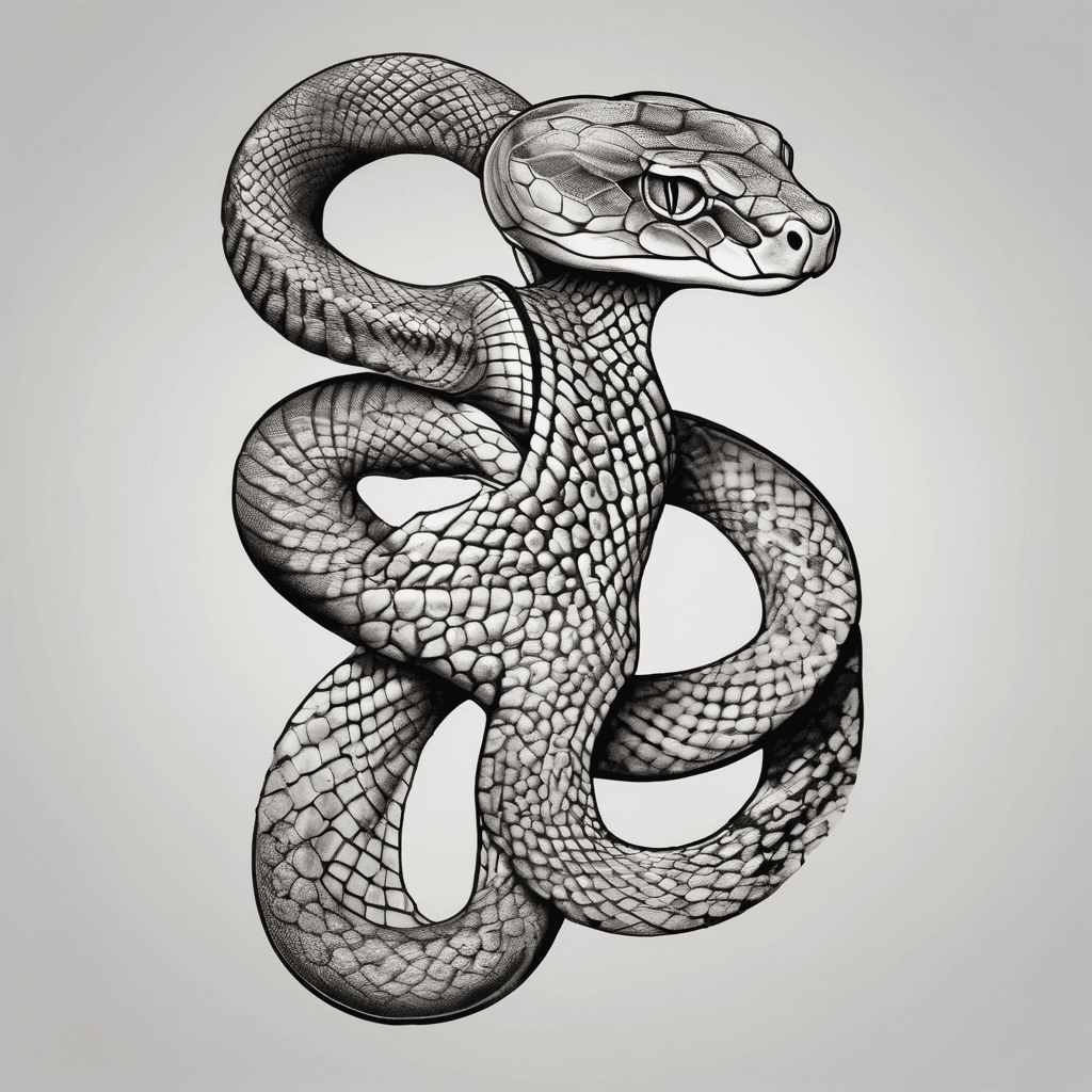 Had and busy of a snake coming out of my skin