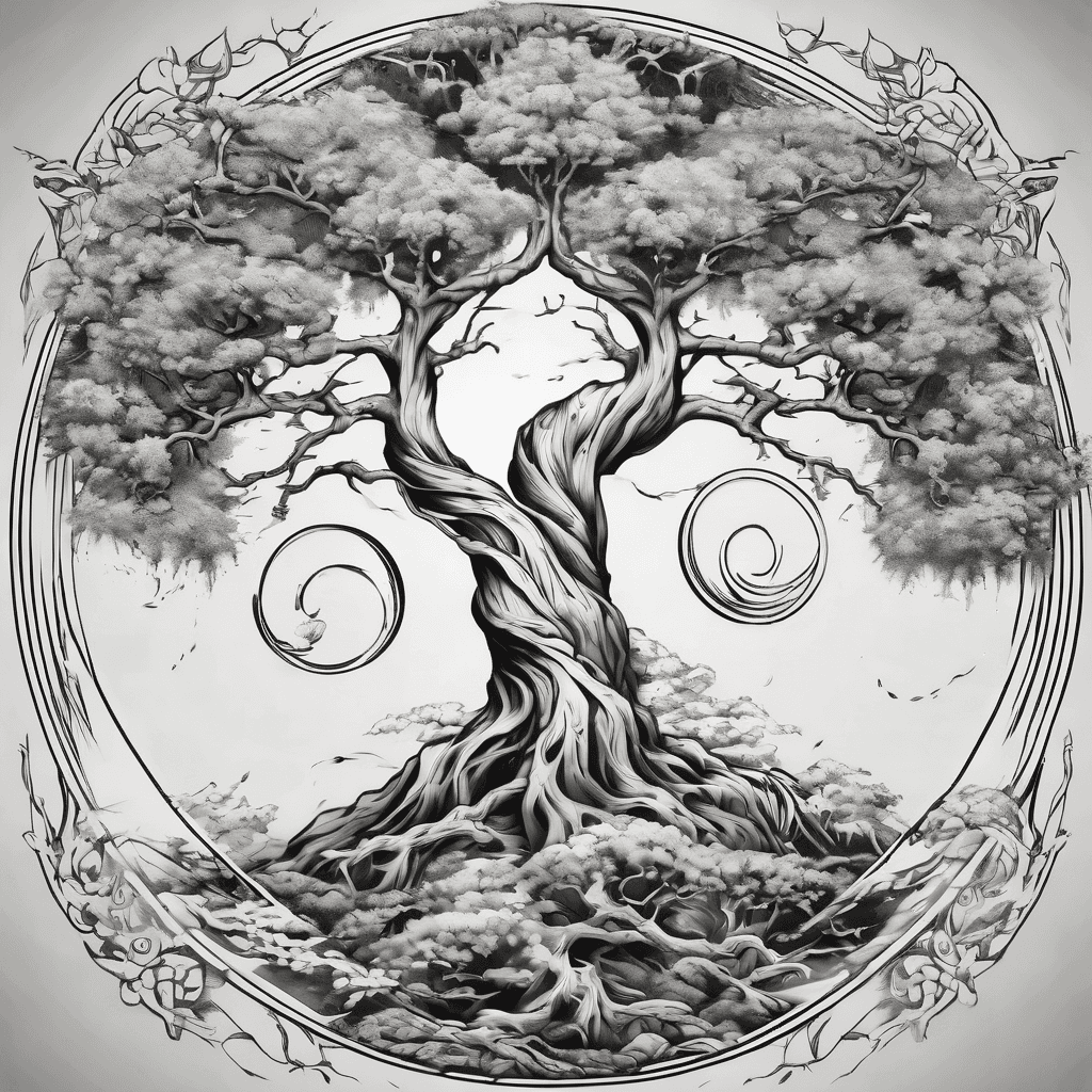 Torri gate ying yang tree of life ronin