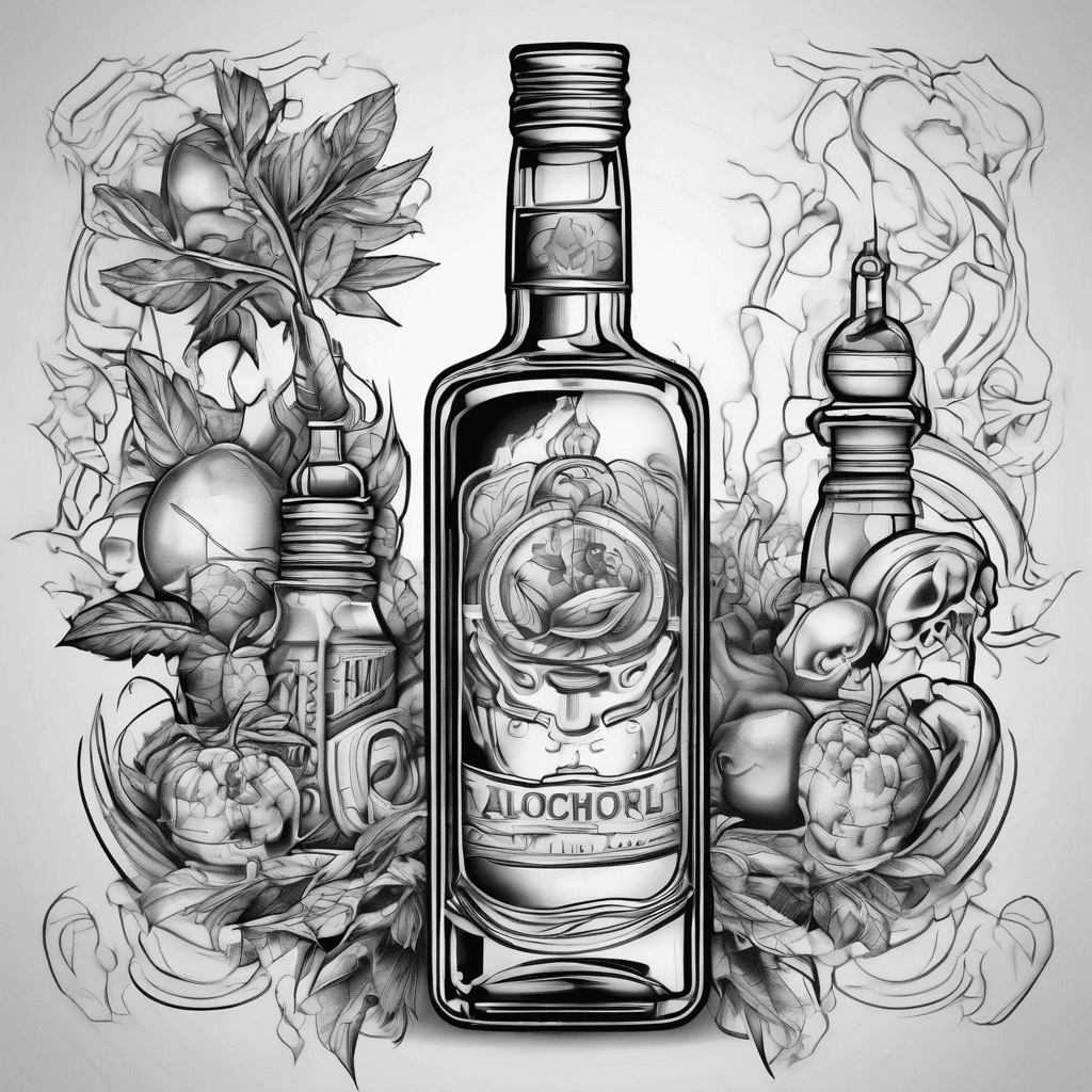 fucking alcohol tattoo