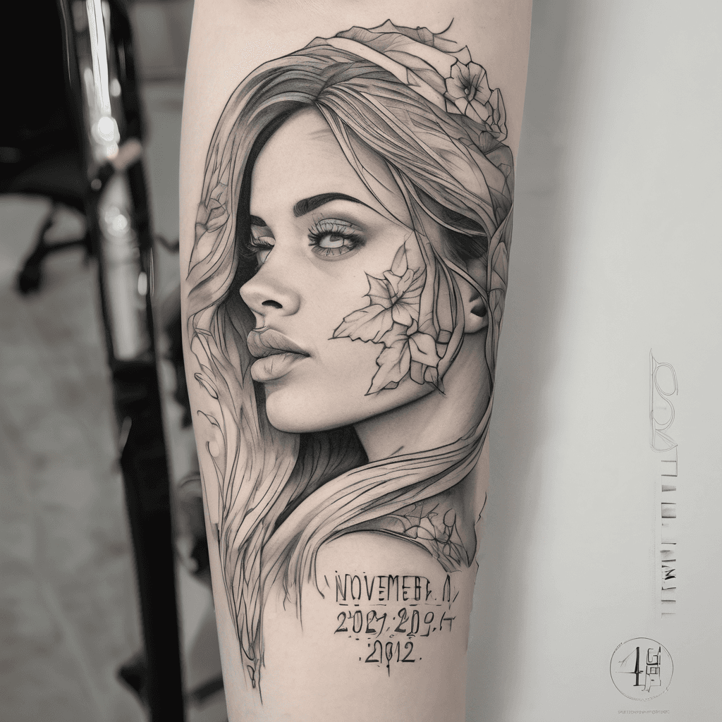 Elena Joey on forearm with the date November 4th 2024