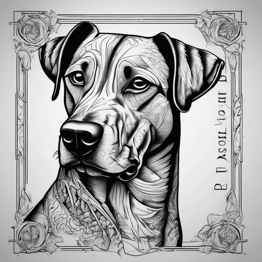 Name tattoo “Pooch”