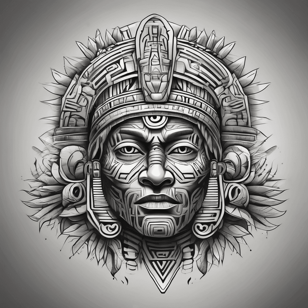 aztec themed tattoos for inner bicep