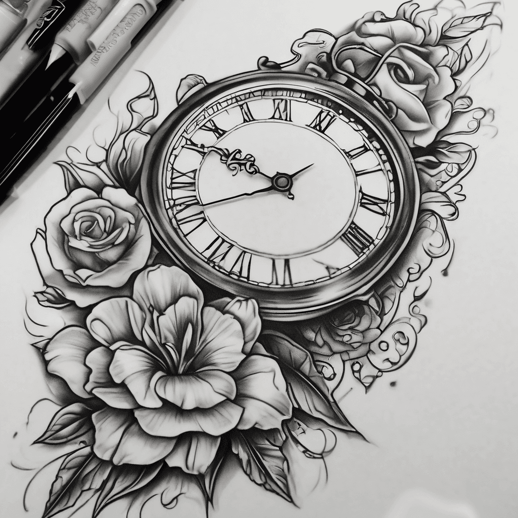 Clock compass fleur de li
Forearm sleeve
Daughter's name Jewel
Born 09-28-18 7:47 am