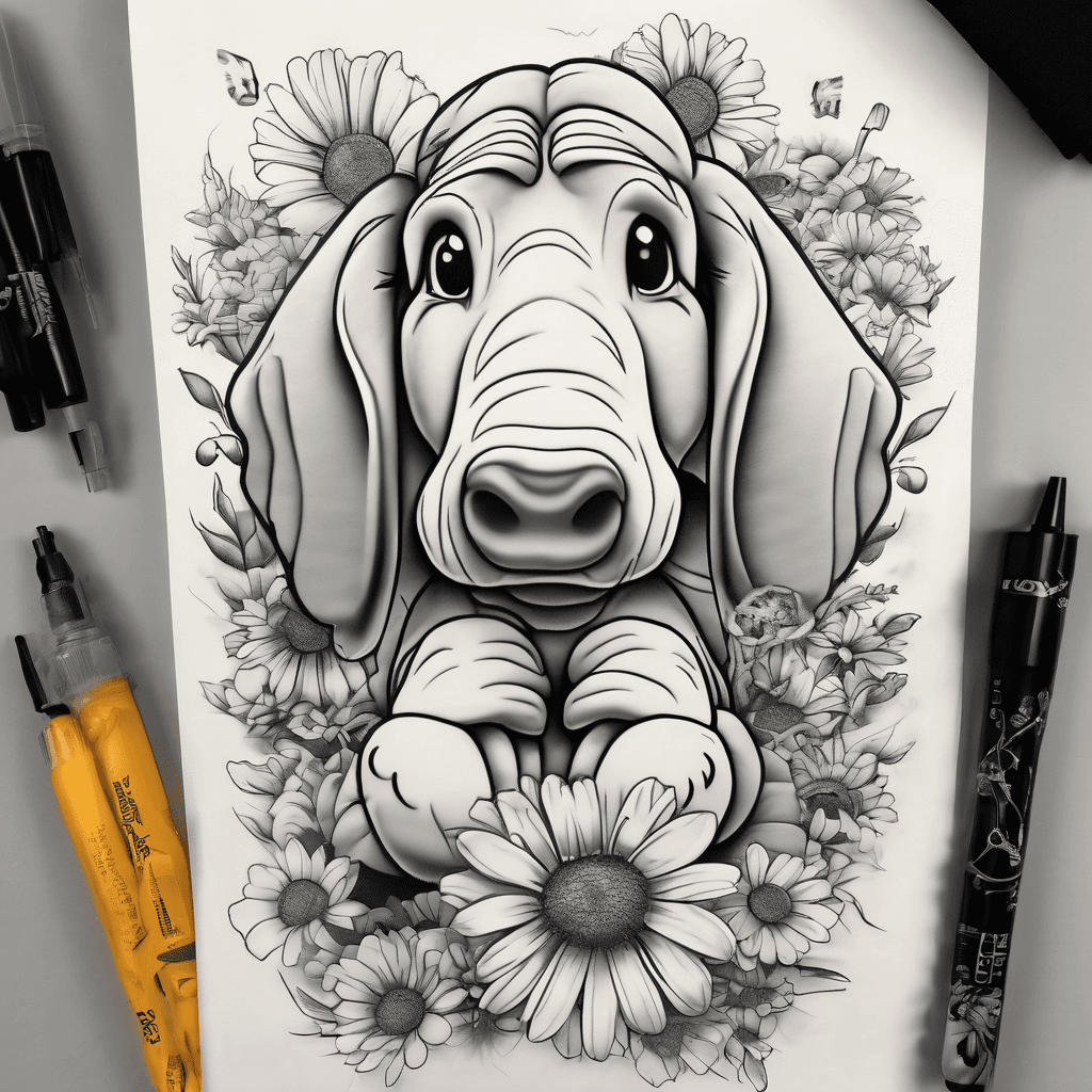 Eeyore; snoopy and Woodstock; mental health; 12/10/21; marigolds and daisies