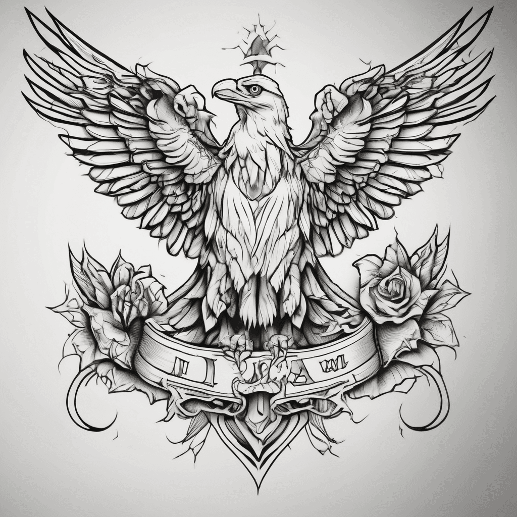 I want a tattoo located on my right arm below my shoulder representing freedom