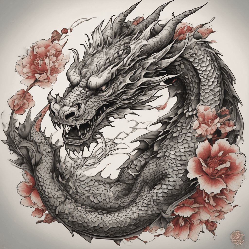 A dragon that eats itself like Ouroboros, going around the circumference of one's arm