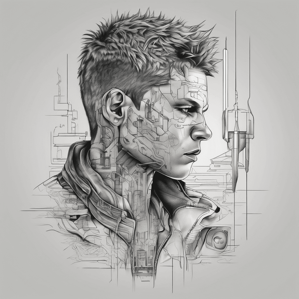 cyberpunk inspired, blade runner and a little back to the future
